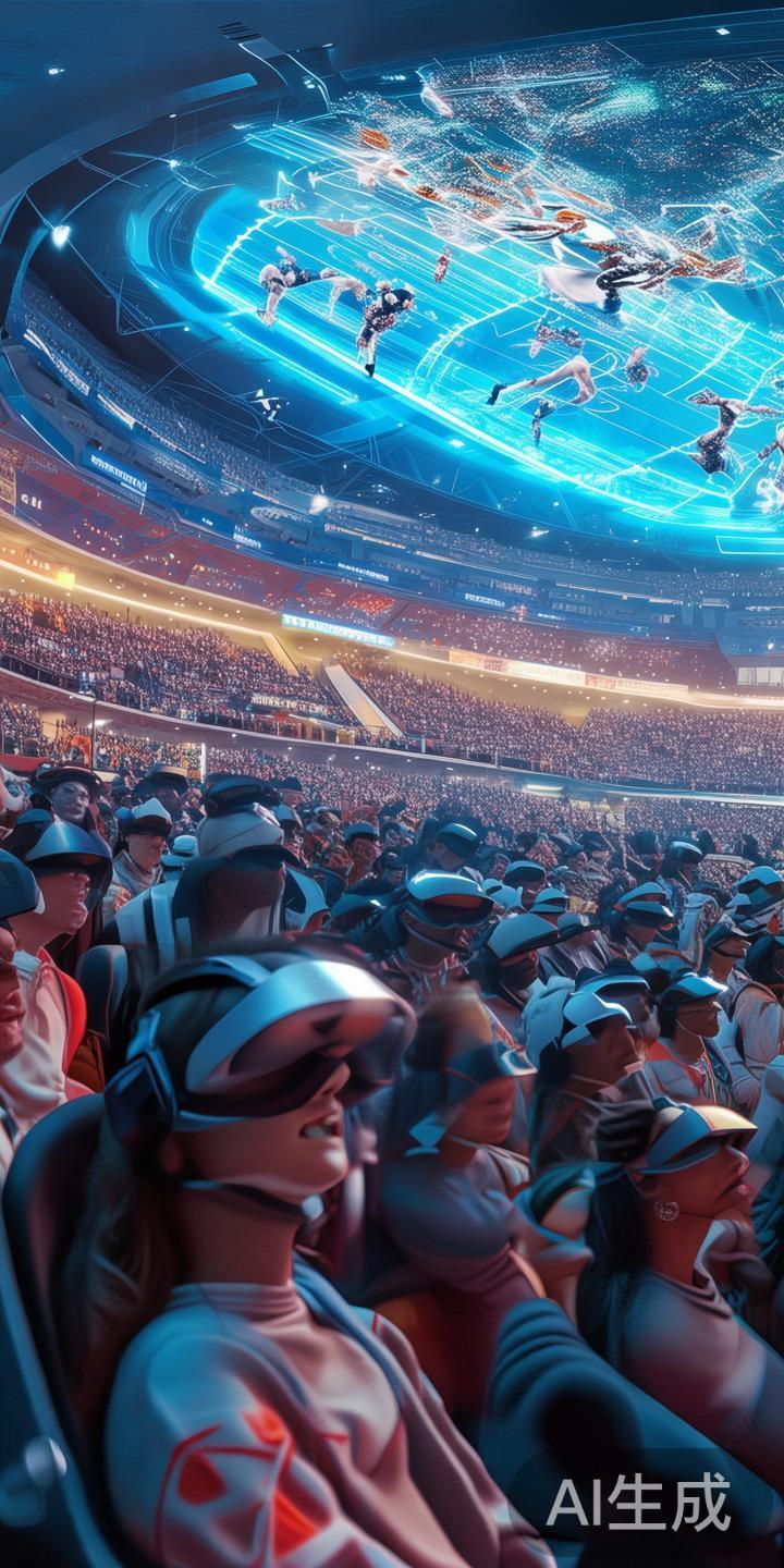 在传统体育娱乐模式中，观众的角色相对被动，体验单一